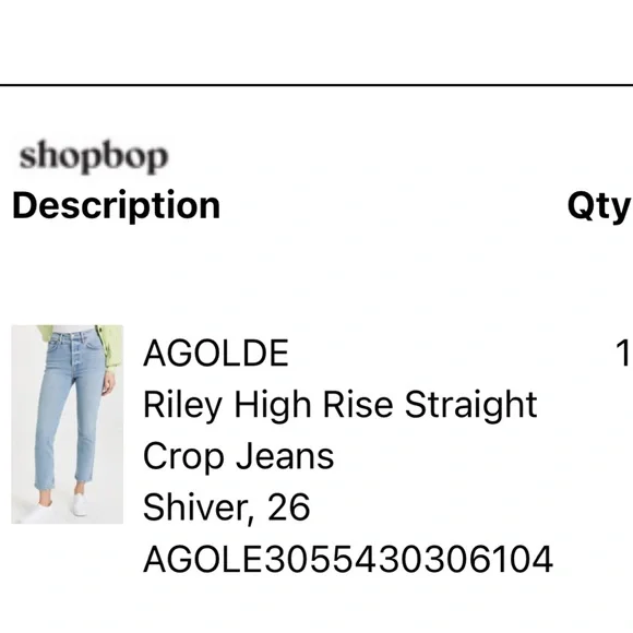 AGOLDE Riley cropped denim - Picture 5 of 5